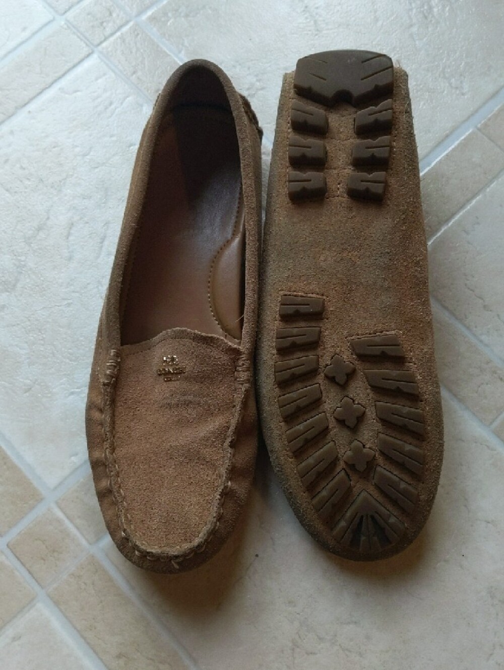 Coach Suede Loafers - Women's Size 7.5 - Picture 5 of 5